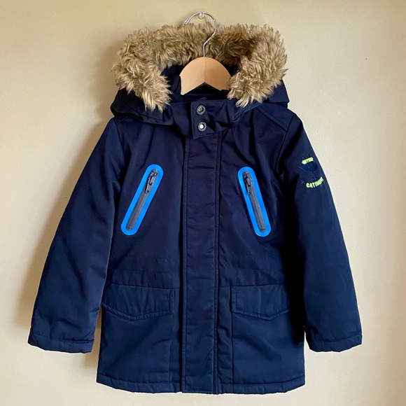 Catimini 3T Toddler Winter Parka with Removable Faux-Fur Trim - Picture 1 of 10